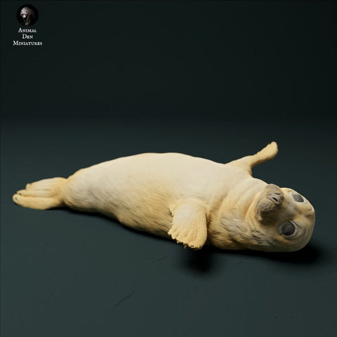 Grey Seal Pup - UNPAINTED - Animal Den Miniatures