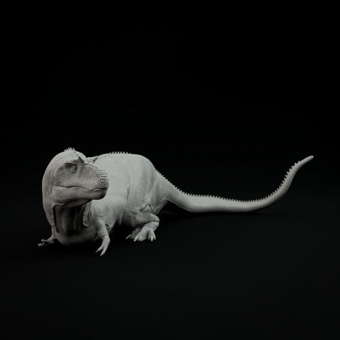 Gorgosaurus Waking Up - Dino and Dog Miniatures