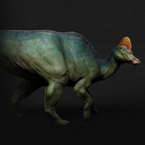 Corythosaurus Walking - UNPAINTED - Dino and Dog Miniatures