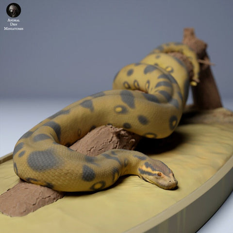 Green Anaconda - UNPAINTED - Animal Den Miniatures