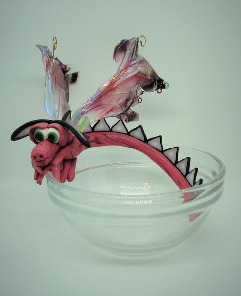 Raspberry Swirl Dragon on a Dish