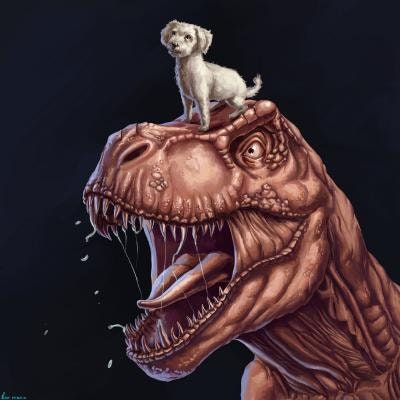 Mammoth bust - Dino and Dog Miniatures