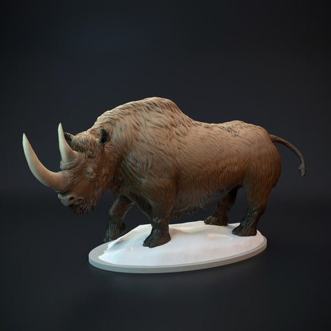 Woolly Rhinoceros - Dino and Dog Miniatures